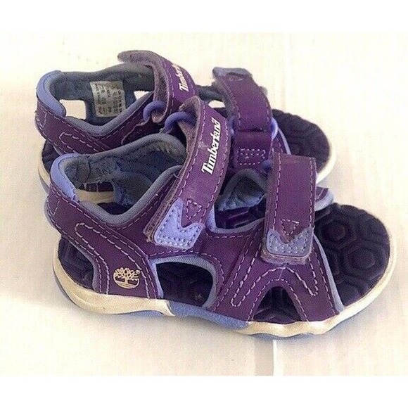 Timberland | Adventure Seeker Toddler Girls 5M Purple Sandals Open Toe Shoes - Picture 2 of 9